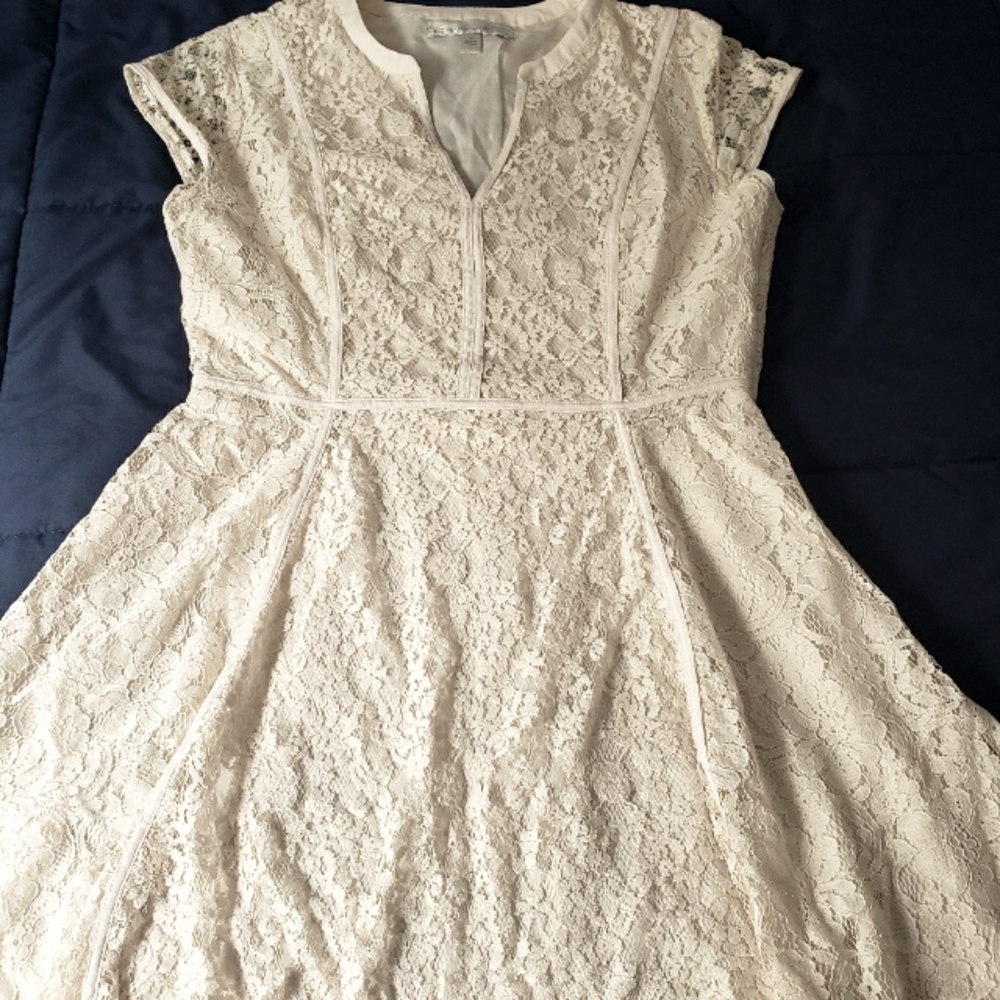 LC Lauren Conrad White lace dress